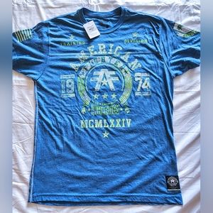 American Fighter Dalton Artsn Short-Sleeve T-Shirt in Blue